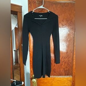 Fashion Nova Black Long Sleeve Dress